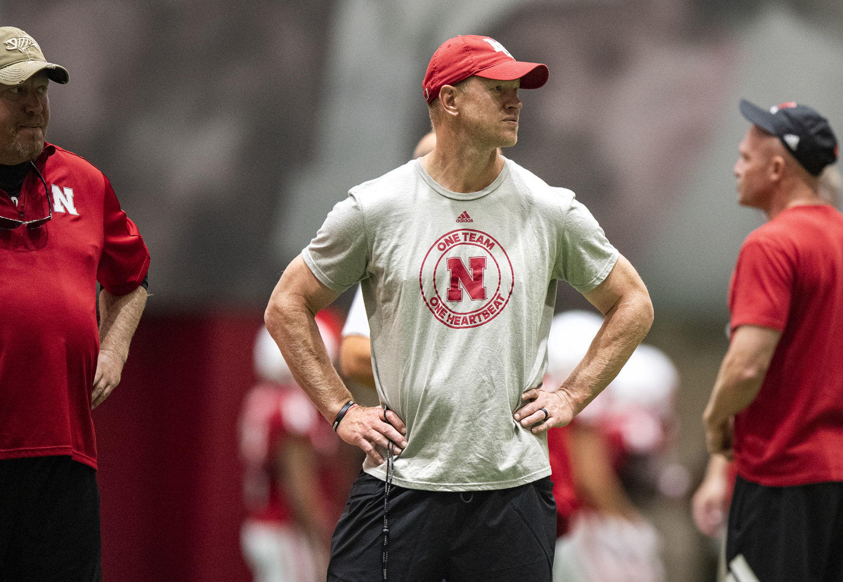 NU football practice, 8.7